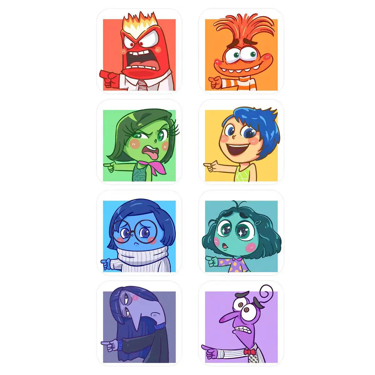 500sheet/roll Disney Movie Inside Out 2 Stickers Cartoon Party Decoration Stickers Gifts Bag Labels Stationery Kids Toys Viralgem Store