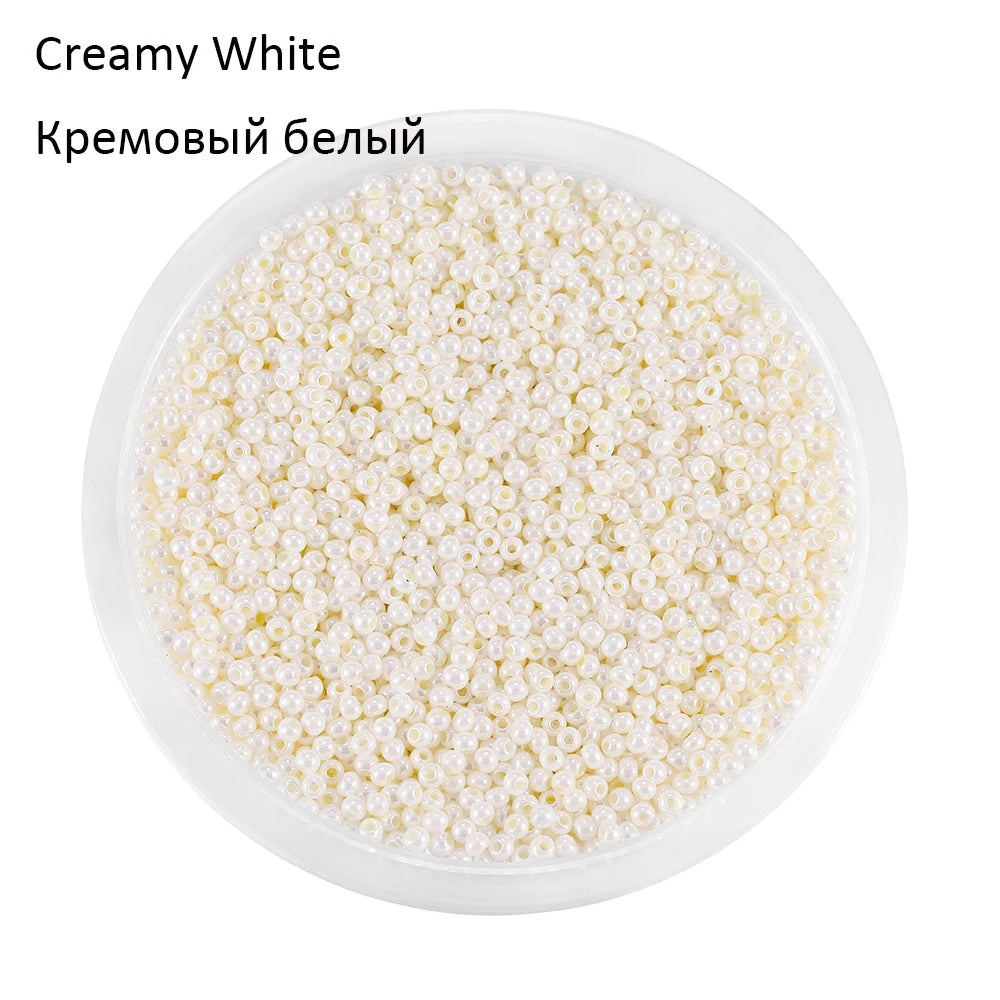 2mm Charm Glass beads Czech Glass Seed Beads Small Round Loose Bead For DIY Jewelry Making Earrings Bracelet