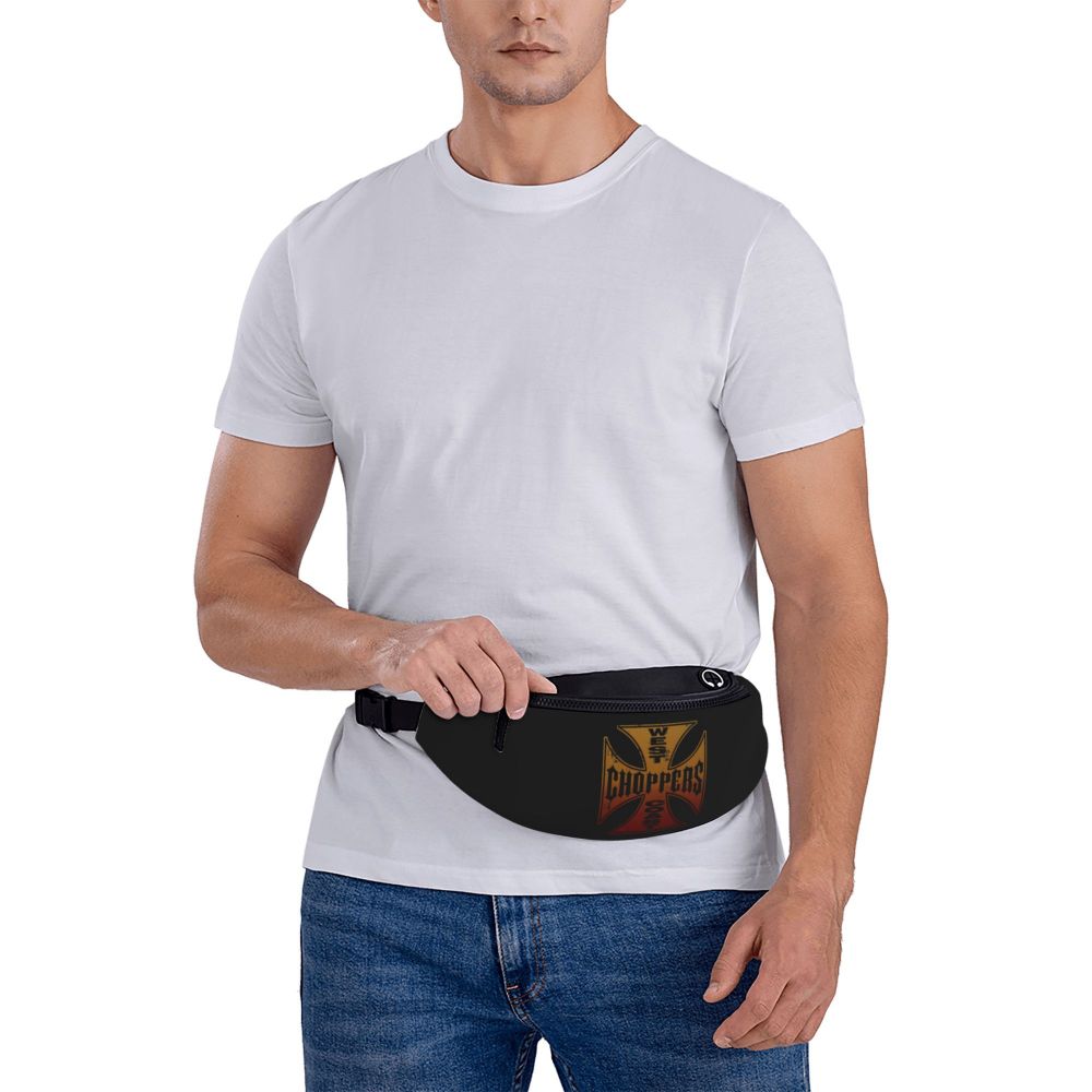 West Coast Choppers Fanny Pack Men Women Custom Crossbody Waist Bag for Travel Hiking Phone Money Pouch Viralgem Store
