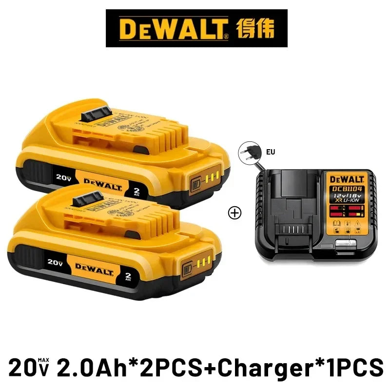 100% Original DEWALT 🔋 20V/60V MAX XR Rechargeable Tool Battery 6Ah/9Ah Compatible with DCB200 Series for Dewalt Tools 👍 Viralgem Store