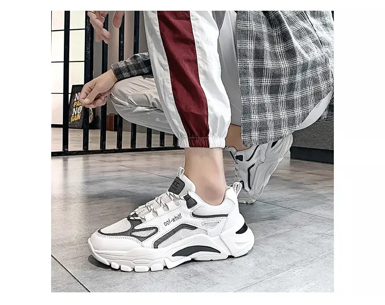 2024 New Men Sneakers Mesh Breathable Outdoor Running Shoes Fashion Casual Tennis Shoes Lightweight Comfortable Male Sport Shoes