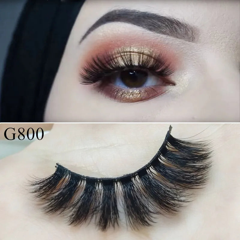 5 Pairs 3D Mink False Eyelashes h13, Soft Eyelash Extension Natural Eyelashes makeup Lashes Wholesale G800, G806 Viralgem Store