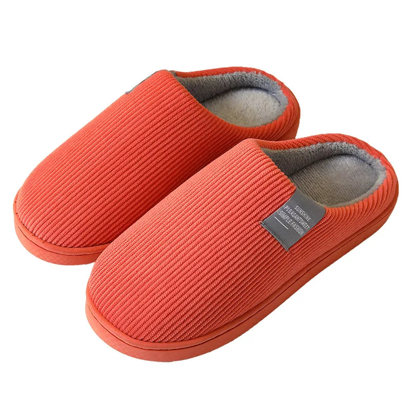 Women's Men's Thick Soft Bottom Home Slippers Household Plush Slippers Anti-slip Thermal Slippers Indoor Winter Viralgem Store