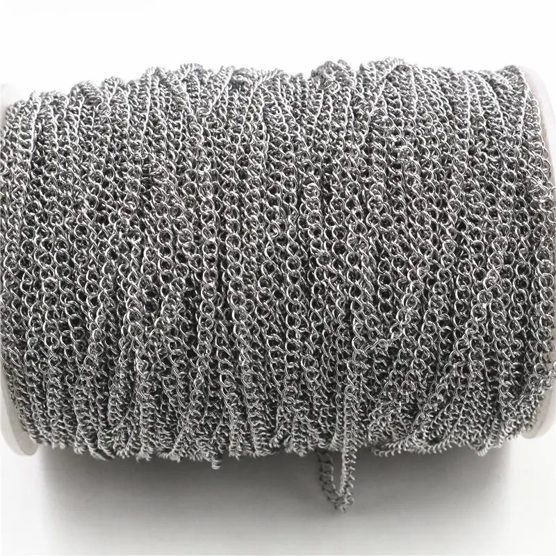 5 Meters/Lot Never Fade Stainless Steel Gold Necklace Chains Bulk For DIY Jewelry Findings Making Materials Handmade Supplies Viralgem Store