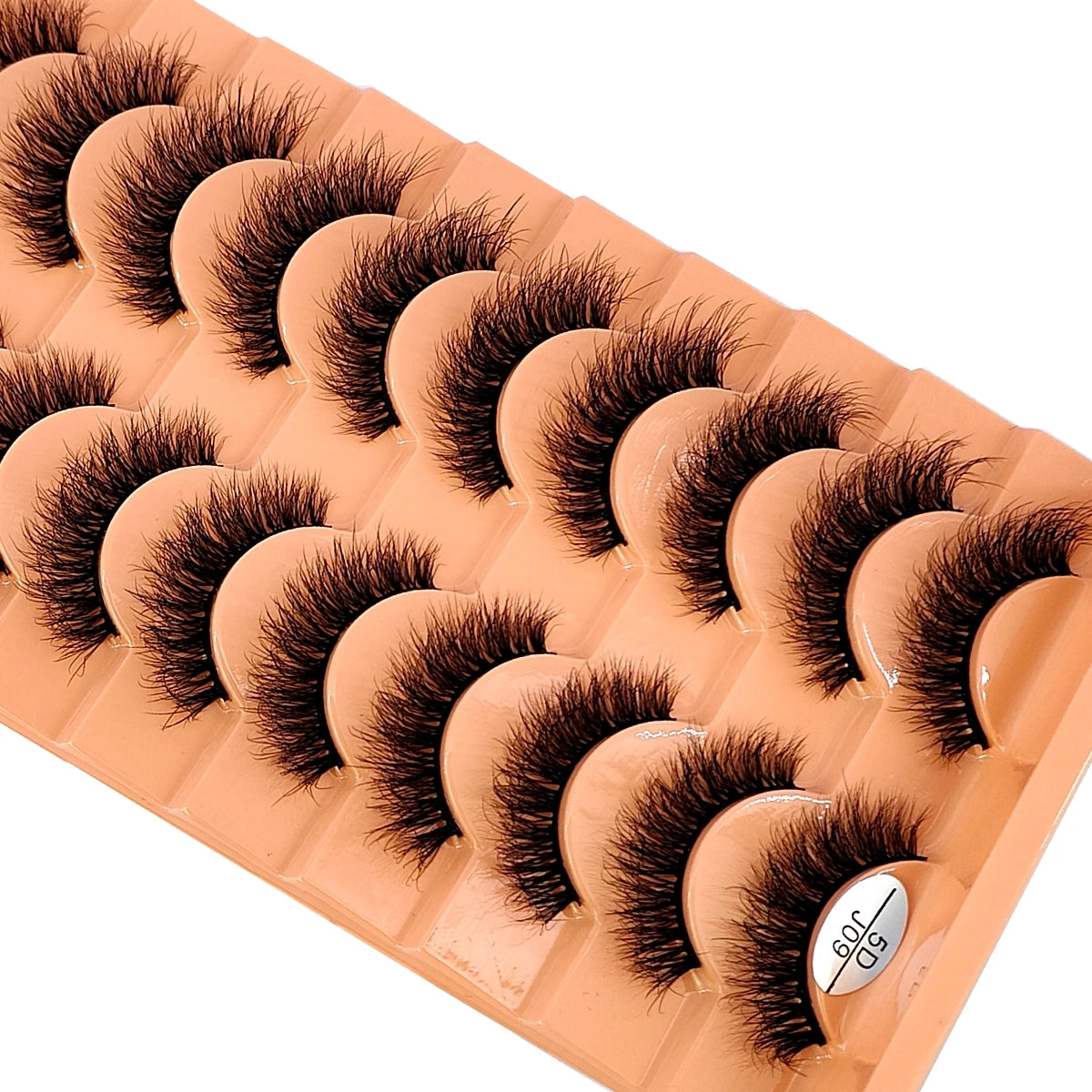10 Pairs 3D Faux Mink Lashes Fluffy Soft Beauty Wispy Natural Short False Eyelashes Curly lashes Makeup Classic Thick eyelashes