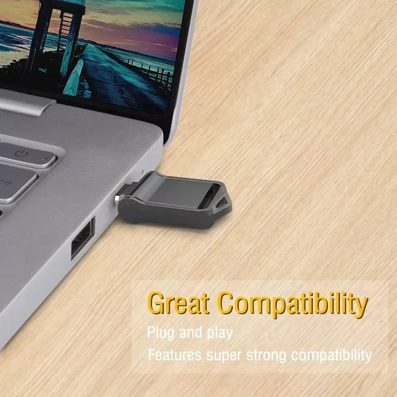 Xiaomi 2TB 3.2 Flash Drive USB Type-c 2-In-1 High Speed Transfer Metal U Disk Waterproof Universal For Mobile Phone Computer