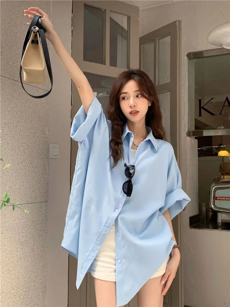 XEJ Elegant and Youth Woman Blouses Oversize Shirts Woman Summer Women's Clothing Spring 2022 Short Hand Shirt Youth Blouses