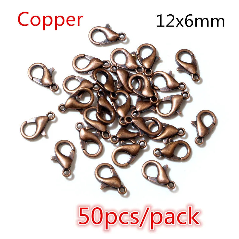 50-200pcs DIY Jewelry Making Accessories Findings Earring Hooks/Jump Rings/Lobster Clasps Craft