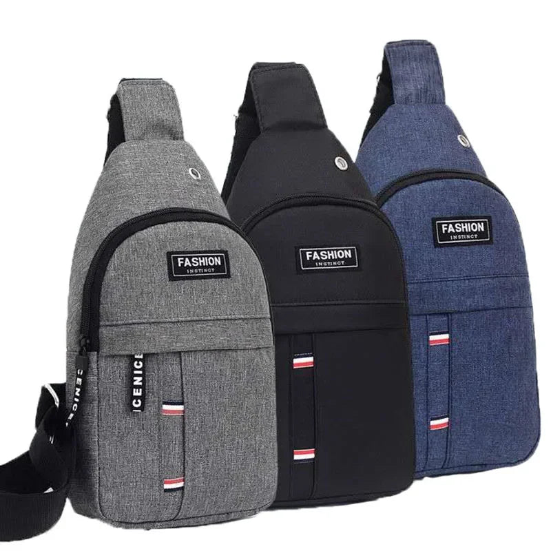 Waist Bag Men Outdoor Nylon Solid Color Shoulder Small Canvas Chest Pack for Crossbody Bags Hip Hop Streetwear Bag Fanny Pack