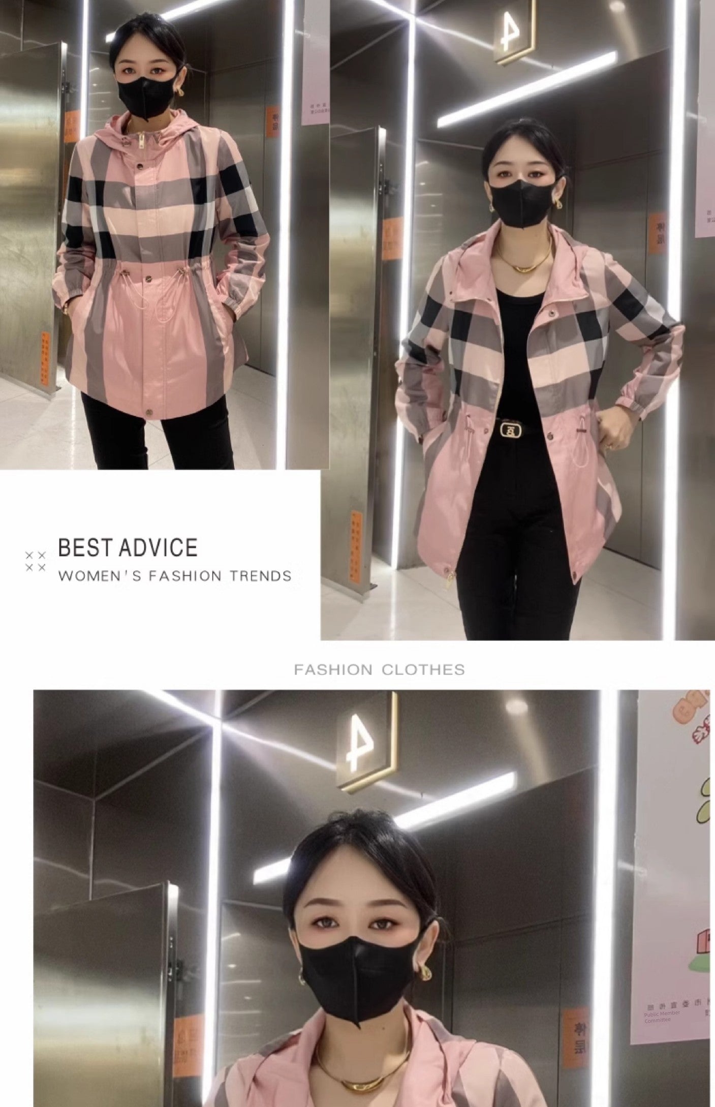 Women's Clothing Spring & Fall Hoodie Slimming Casual Mid Length Long Length Coat Viralgem Store