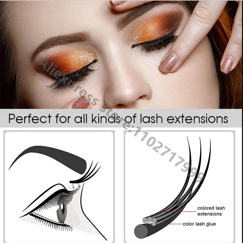 10 Bottles IB SUPER BONDER Accelerator Eyelash Extensions Primer Adhesive Bonding Lashes Grafting Transparent Curing Liquid