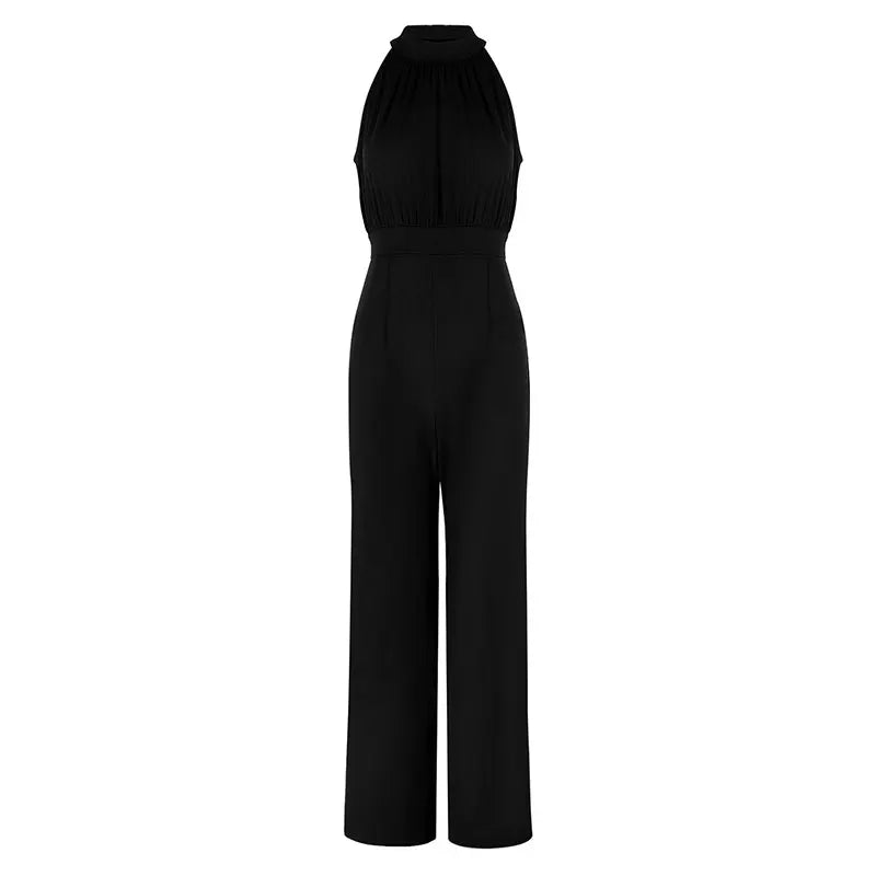 Spring Women's Jumpsuits New Streetwear Fashion Casual Slim Club Party Jumpsuits Sexy Black Sleeveless Female Elegant Clothing Viralgem Store