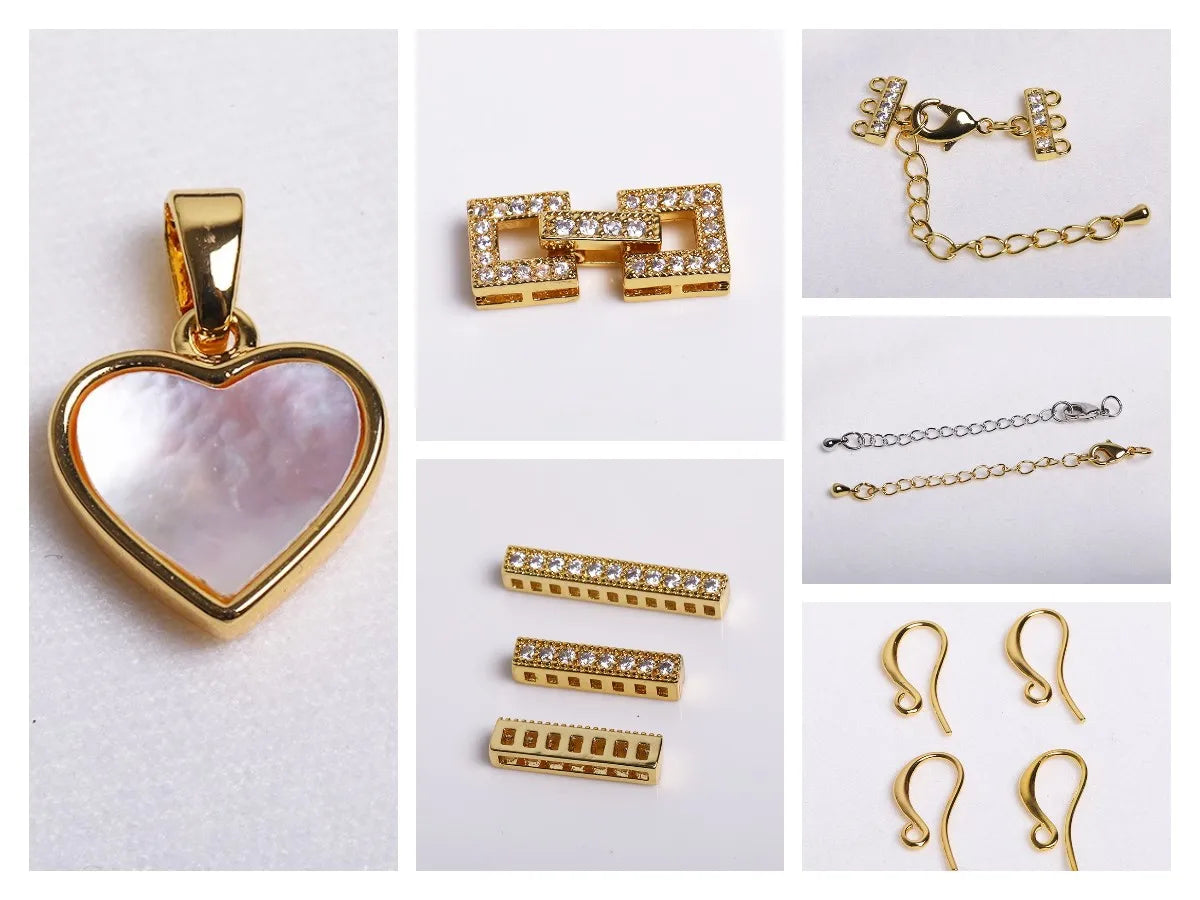 4/5.5MM Brass Cord Ends 18K Gold Plated Clam Shell Bead Tip Ball Chain Crimp Findings For DIY Beading Jewellery Making Supplies