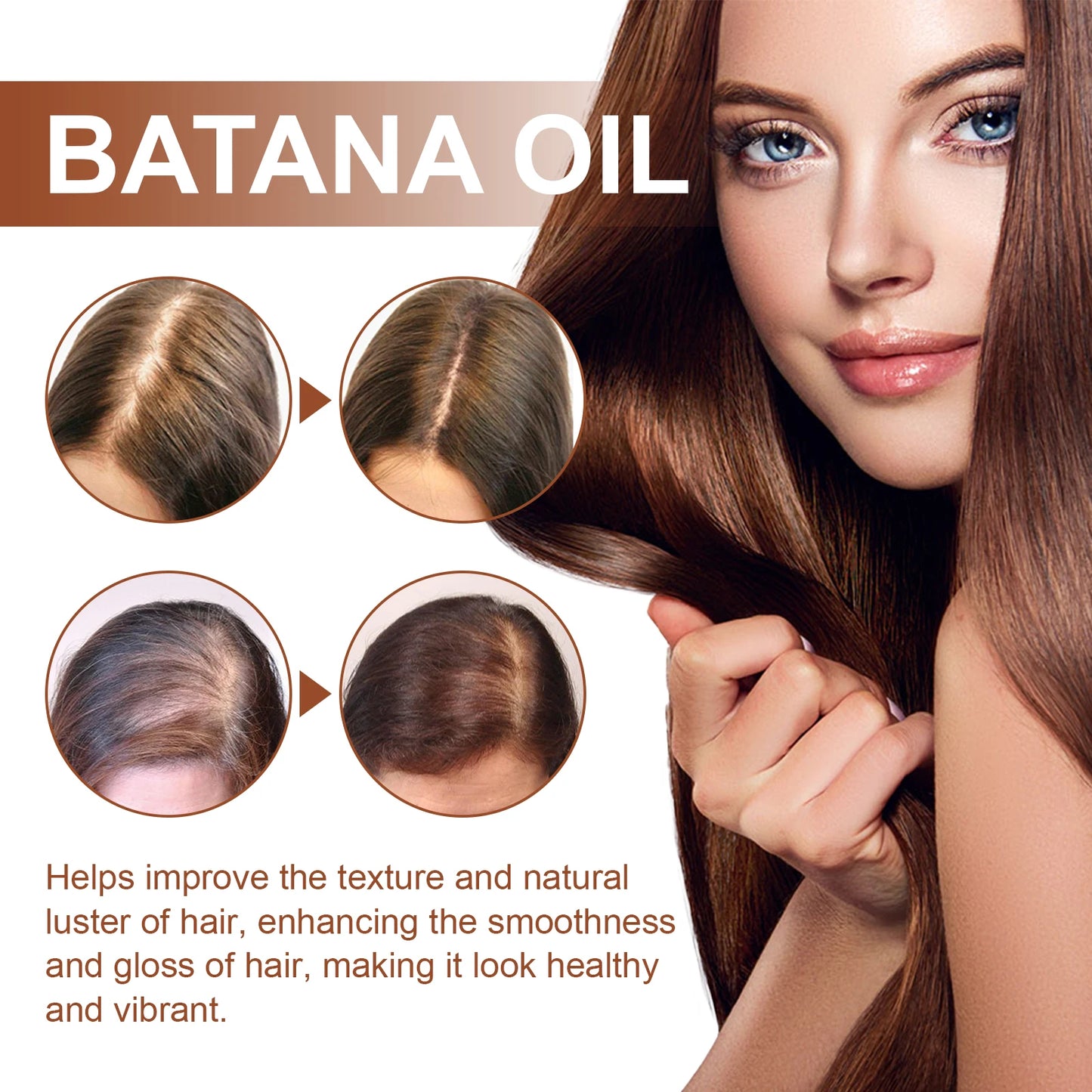 100% Natural Unrefined and Organic Batana Oil for Hair Growth & Strength, Prevents Hair Loss Eliminates Split Ends for Men Women