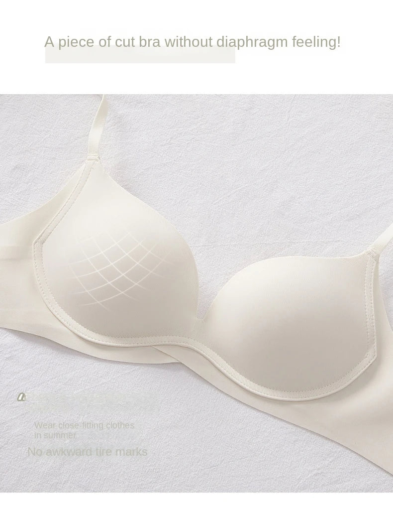 UBAU High-quality lingerie With Beautiful Back, Women's Small Breasts, Sagging-proof, Seamless And Rims-Free Bra
