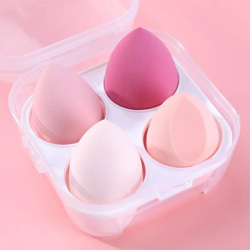 4pcs/set Makeup Sponge Beauty Egg Cosmetic Puff Foundation Sponges Powder Puffs Women Make Up Accessories