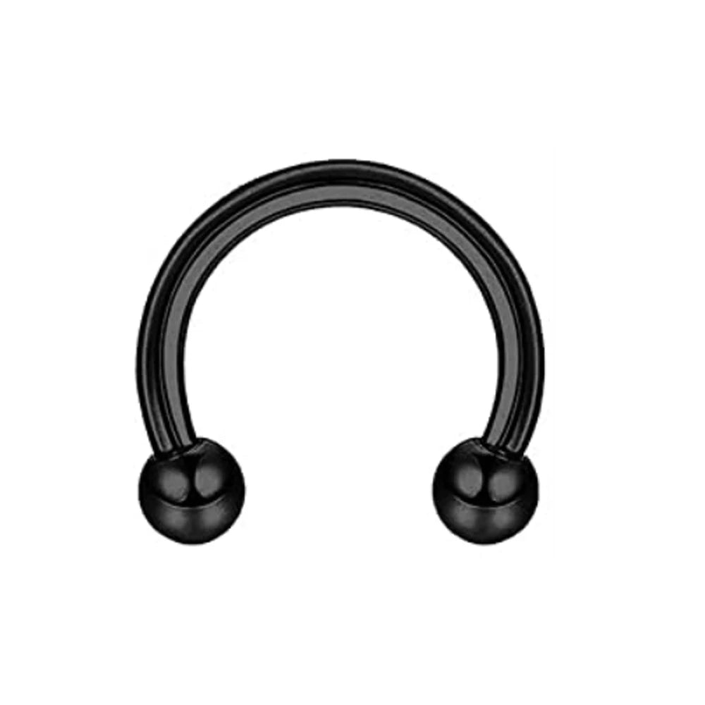 1Pcs Spike Septum Rings 16G Surgical Steel Piercing Jewelry Vertical Snake Bite Jewelry Lip Rings for Women Men 8mm/10mm Viralgem Store