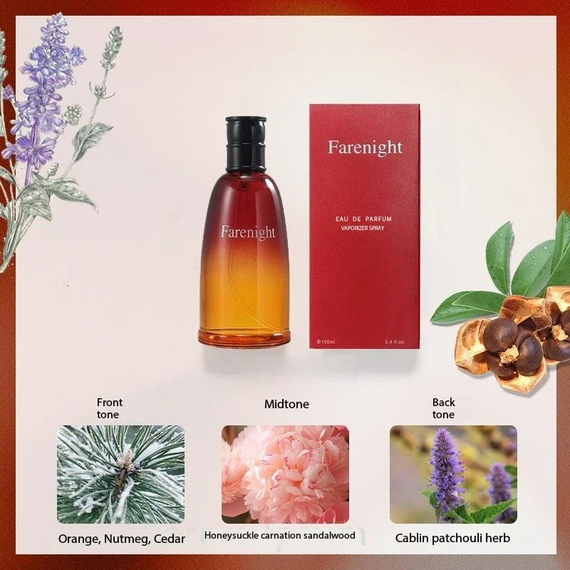 100ml High Quality Perfume Men Citrus Wood Notes Hombre Body Spray Parfum Lasting Fragrances Deodorant Pheromones Attract Women