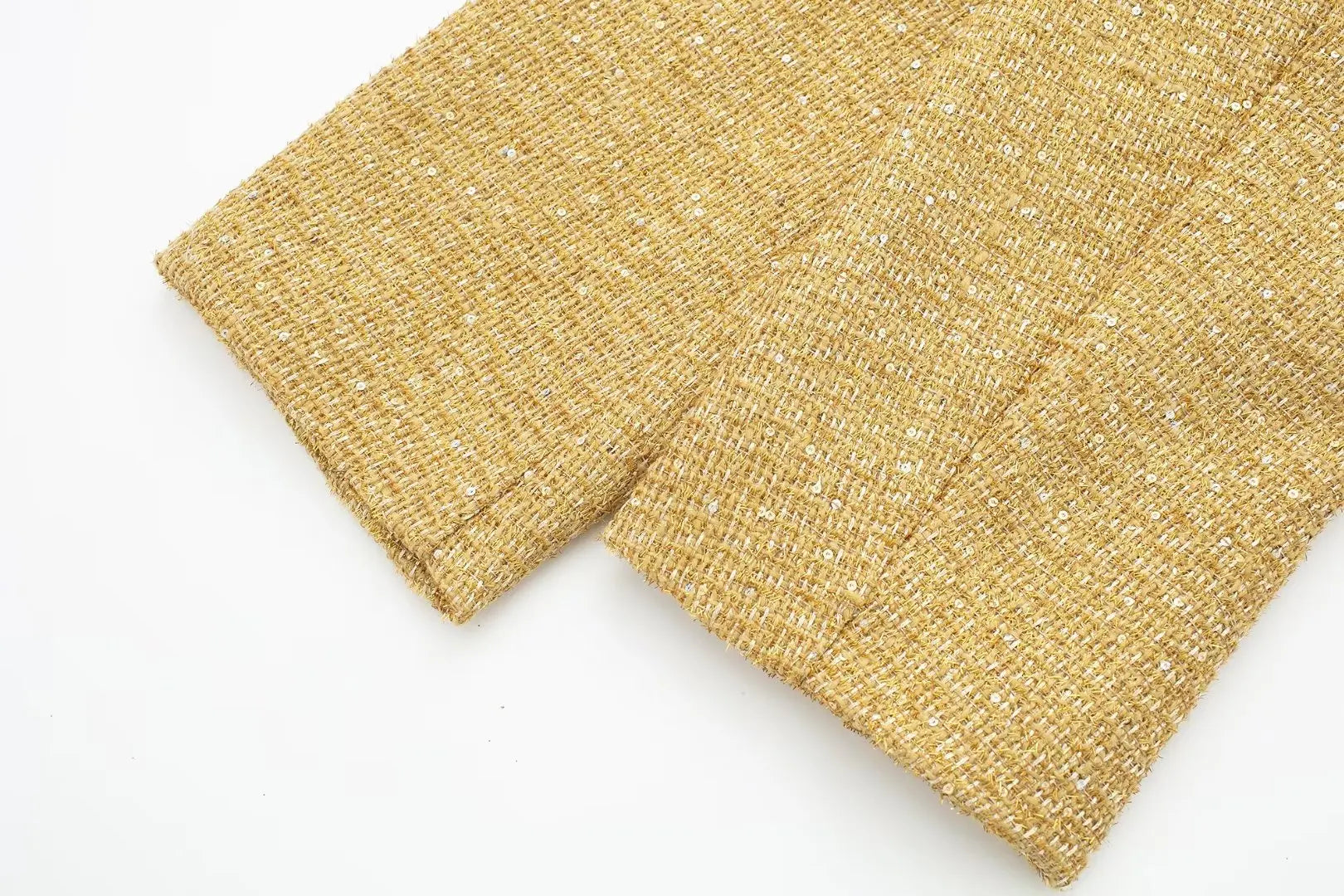 TRAFZA Women Trend Gold Sequin Decoration Loose Short Jacket Woman New Fashion Coat Versatile Warm Chic And Elegant Female Coats Viralgem Store