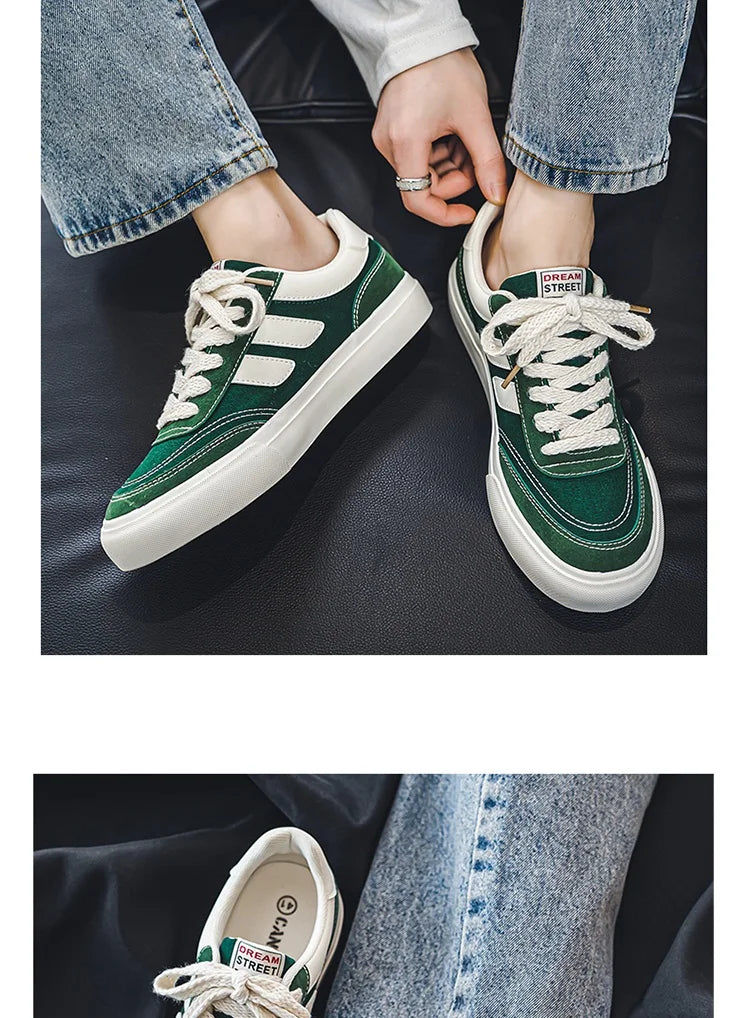 2023 Hot Sale Canvas Shoes Men Skateboard Shoes Platform Comfortable Casual Walking Streetwear Teenager Men Vulcanize Shoes Viralgem Store