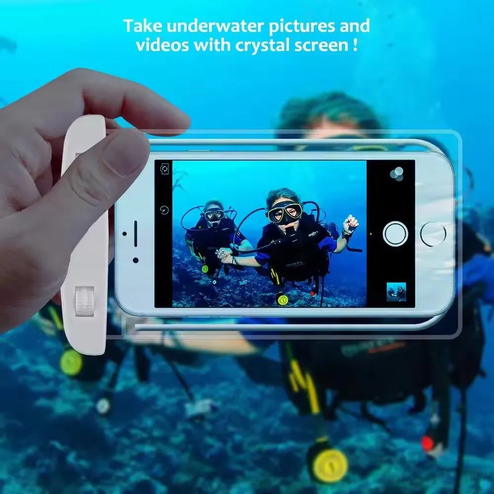 1-3Pcs Waterproof Phone Pouch Drift Diving Swimming Bag Underwater Dry Bag For Phone Water Sports Beach Pool Skiing 6 inch Viralgem Store