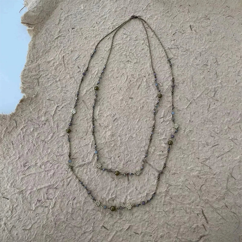 1PC Bohemian Beaded Long Sweater Necklace Women's Fashion Stackable Long Necklace Viralgem Store