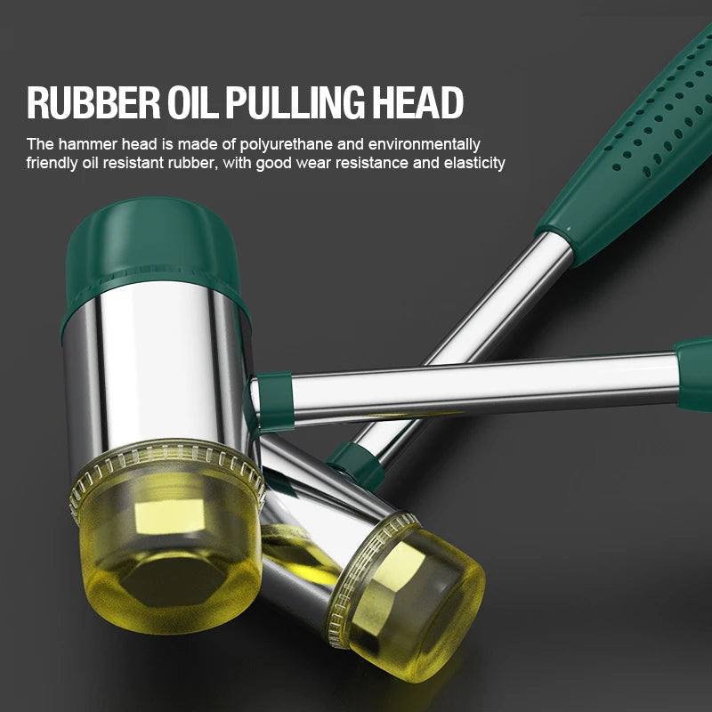 WYNN'S Double-Faced Soft Hammer Mallet Rubber Hammer for Home Flooring Decoration Installation Hand Tool Jewelry Craft DIY Work Viralgem Store