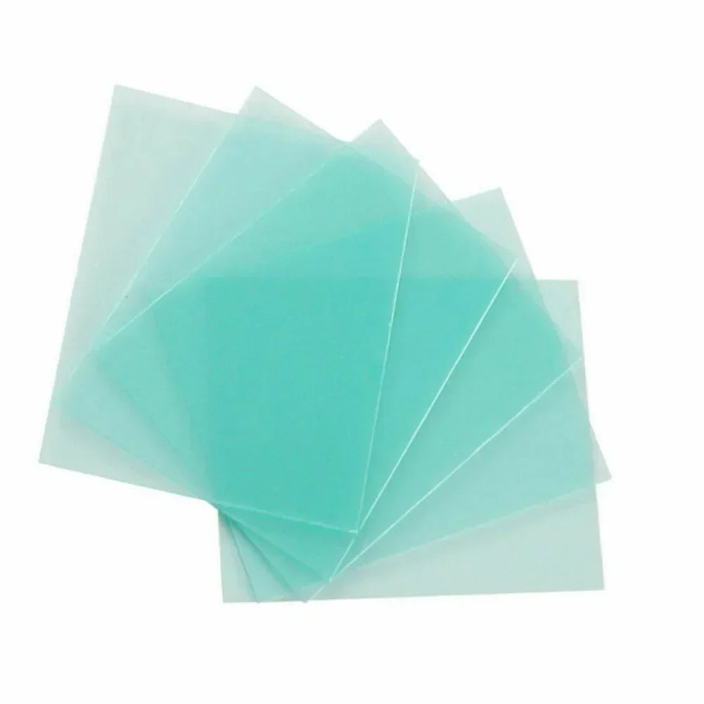 10 PCS Welding Protective Lens PC Plastic Plate Cover Green Clear Screens Welding Helmet Welding Filter