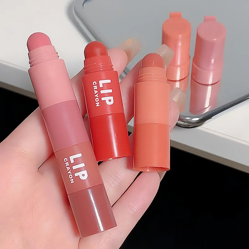 4pc/set Lipstick Mini Crayon Lip Gloss 24hours Long Lasting Matte Lip Makeup Tint Easy To Color Sexy Waterproof Beauty Cosmetics