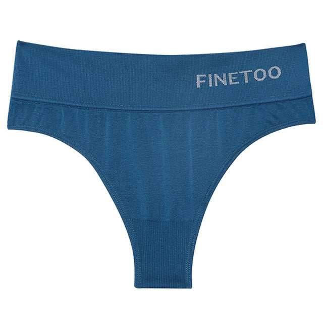 3PCS/Set Women's Panties Sexy Underwear FINETOO Large Size Thong Women Seamless Panties High Waist Girls Thongs M-2XL Viralgem Store