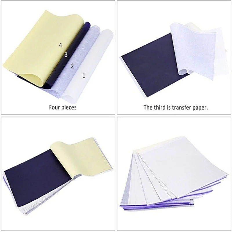 5/10PCS A4 Tattoo Transfer Paper Tattoo Supplies Carbon Thermal Transfer Paper Tattoo Stencil Copy Tracing Paper Accessory Viralgem Store