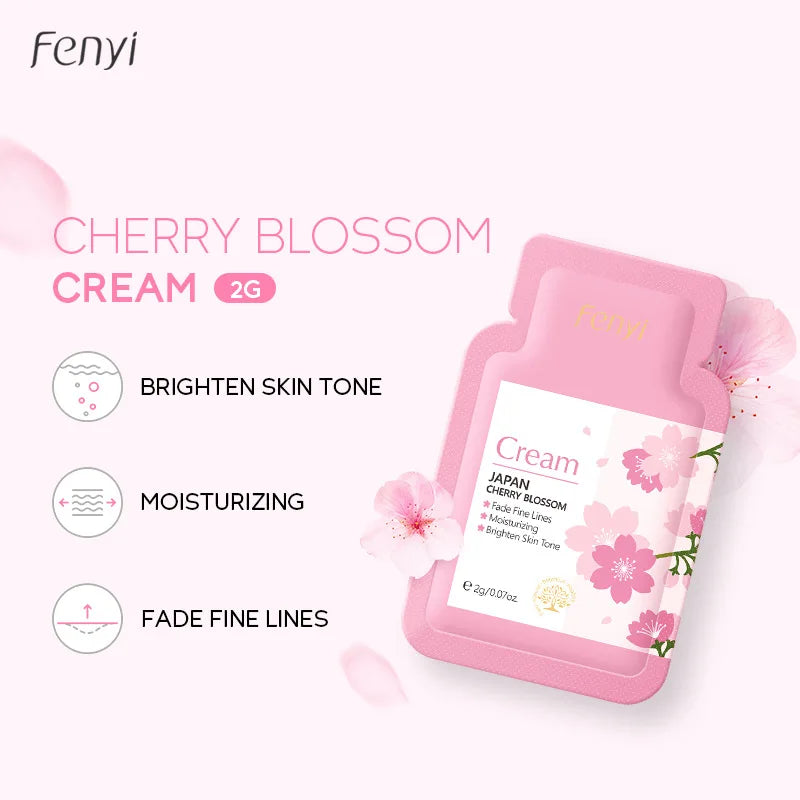 4pcs Skincare Sets Sakura Cleanser Face Cream Toner Eye Cream Deep Cleansing Moisturizer Oil Control Skin Care Kit Travel Outfit