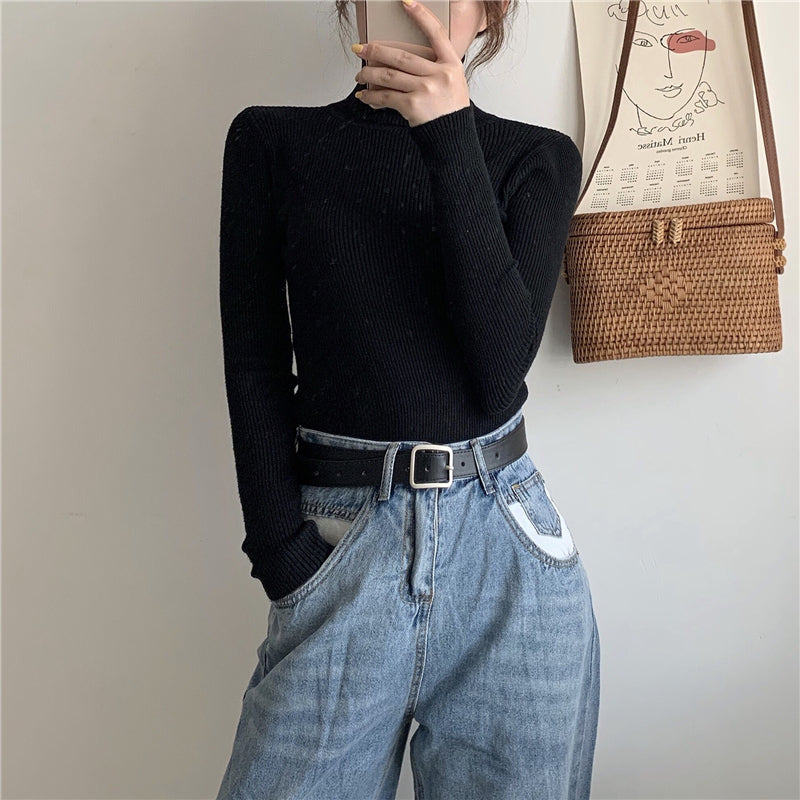Women Turtleneck Sweater Knitted Soft Pullovers Cashmere Jumpers Basic Soft Sweaters For Women 2024 Autumn Winter