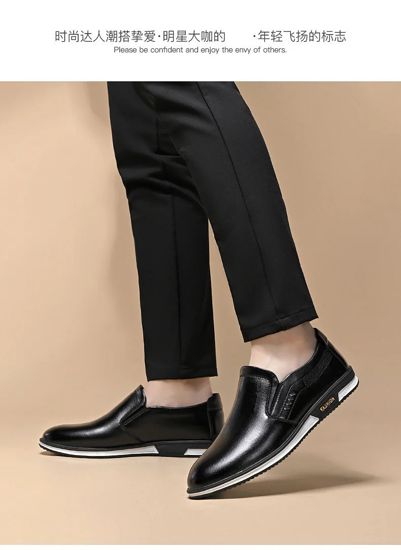 2024 Fashion Elegant Oxford Shoes for Mens Shoes Plus Size Men Formal Shoes Male Wedding Dress Loafers Slip on Masculino Shoes