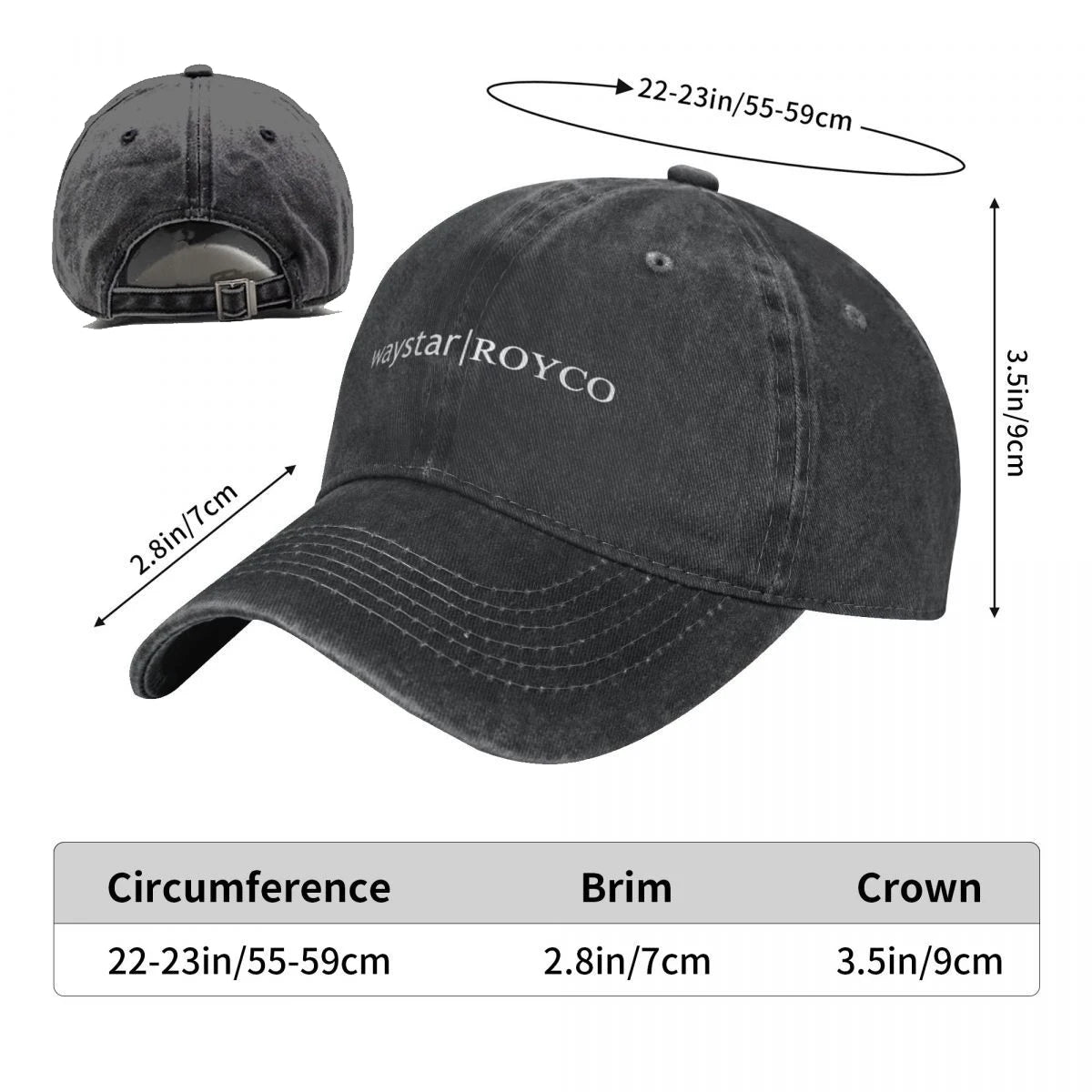 Waystar Royco Merch Men Women Baseball Cap Distressed Denim Hats Cap Vintage Succession TV Series Snapback Hat Casquette Viralgem Store