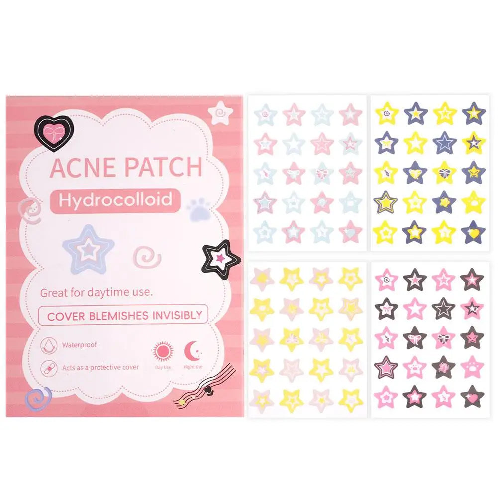 1PC Colorful Star Shaped PE Pimple Patches Acne Invisible Removal Skin Care Stickers Concealer Face Spot Beauty Makeup Tools