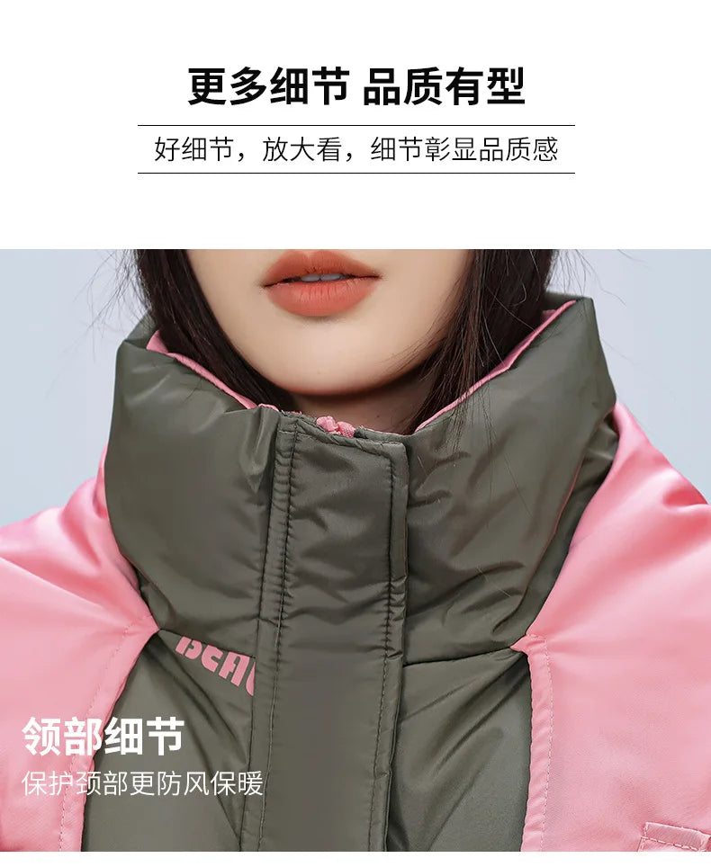Women Pink Gothic Hoodies Parka 90s Vintage Jacket Overcoat Warm Thicken Coat Harajuku Padded Jacket Clothes Winter Autumn 2024