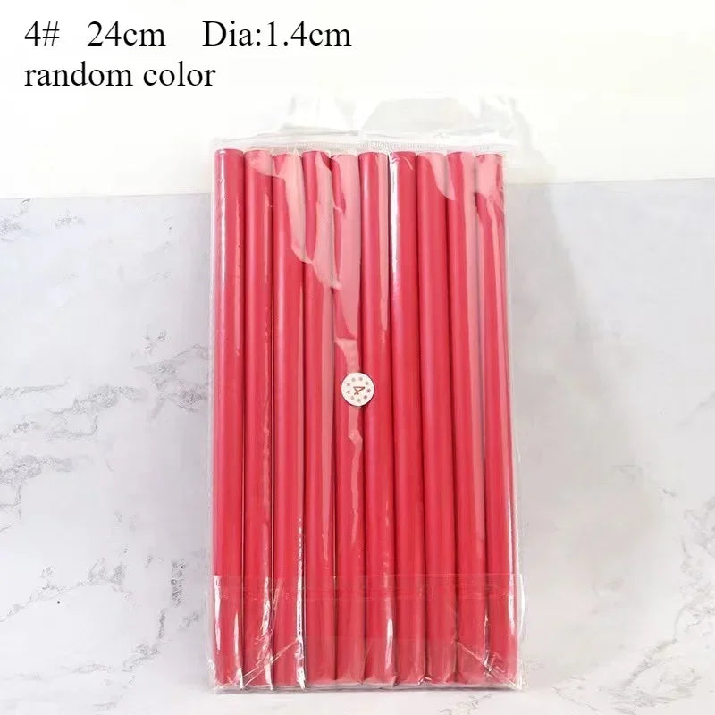 10pcs Flexible Hair Curling Rod Hair Curler Makers Soft Foam Bendy Twist Curls Flexi Rollers Styling Tools Hair Roller No Heat