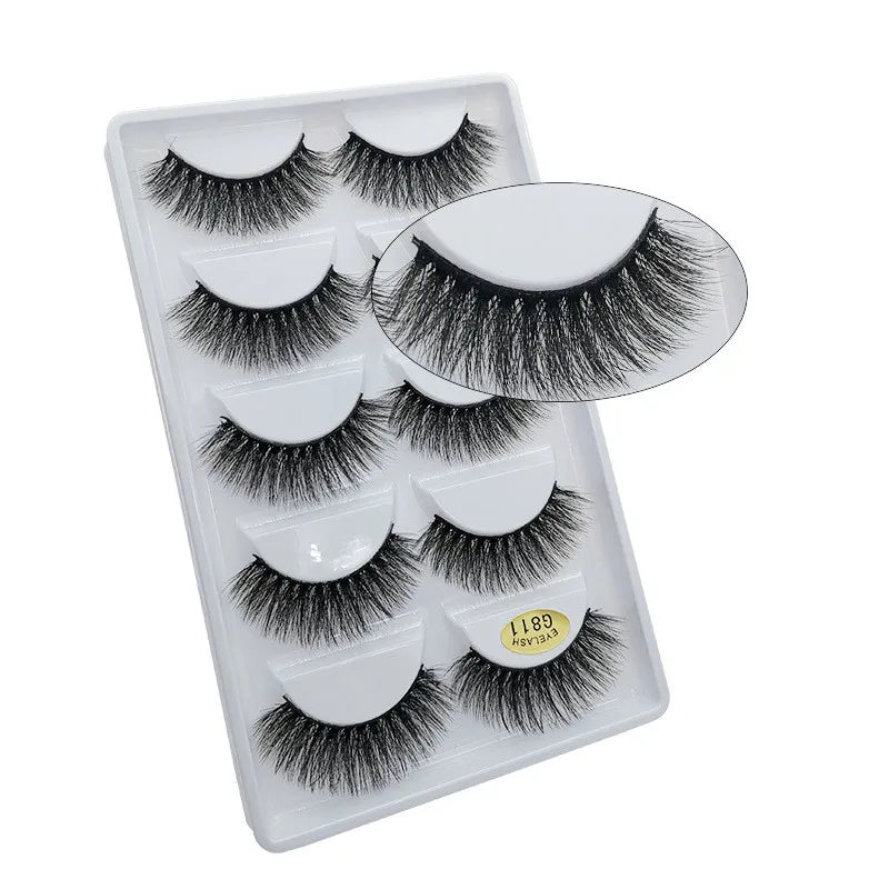 5 Pairs 3D Mink False Eyelashes h13, Soft Eyelash Extension Natural Eyelashes makeup Lashes Wholesale G800, G806 Viralgem Store