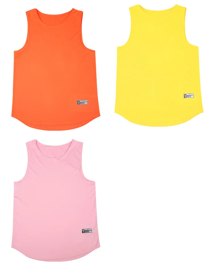 Adult Men Women Running Outdoor Shirts Tight Gym Tank Top Fitness Sleeveless T-shirts Sport Exercise Basketball Vest Clothes z03