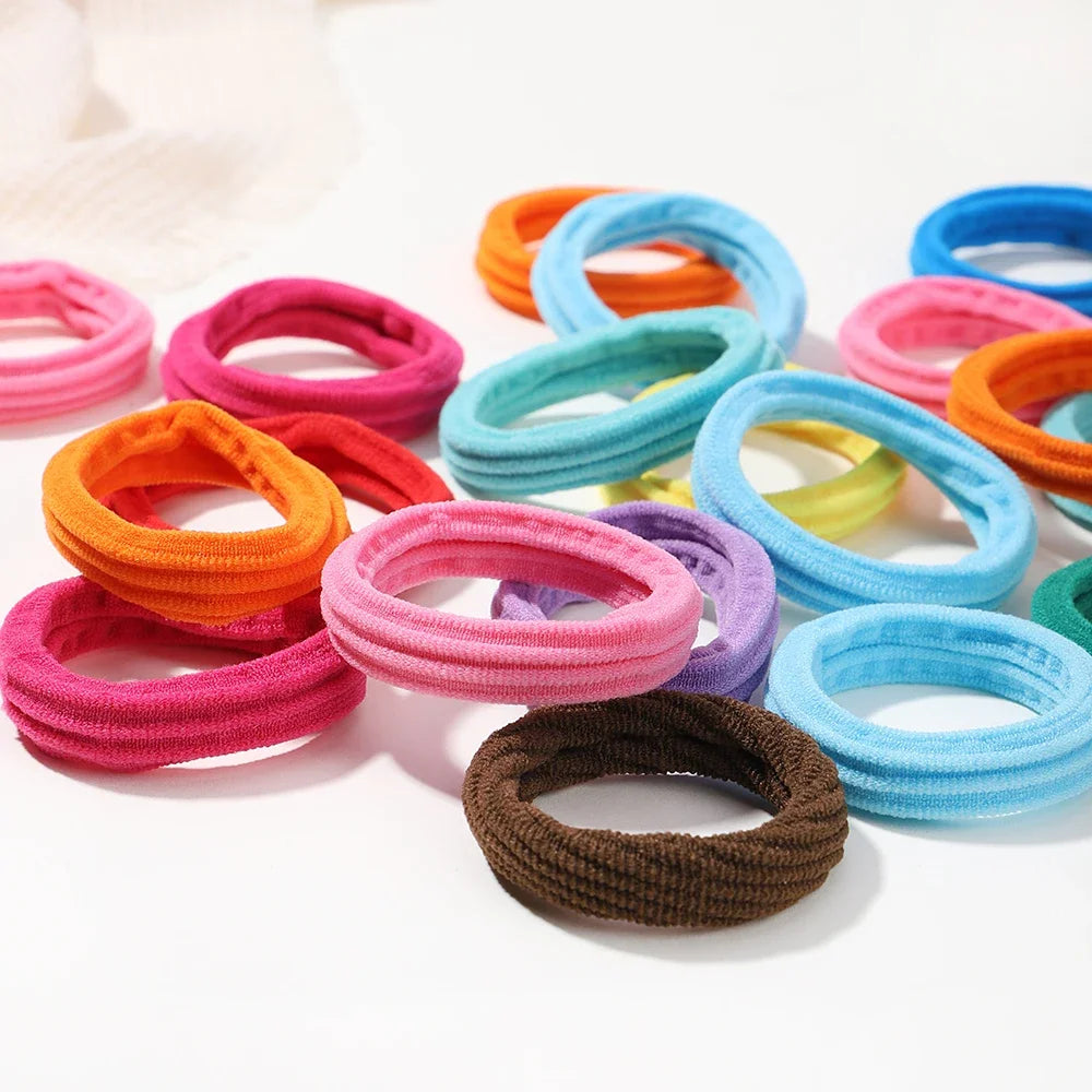 12PCS Women Girls Simple Basic Elastic Hair Bands Ties Scrunchie Ponytail Holder Rubber Bands Fashion Headband Hair Accessories