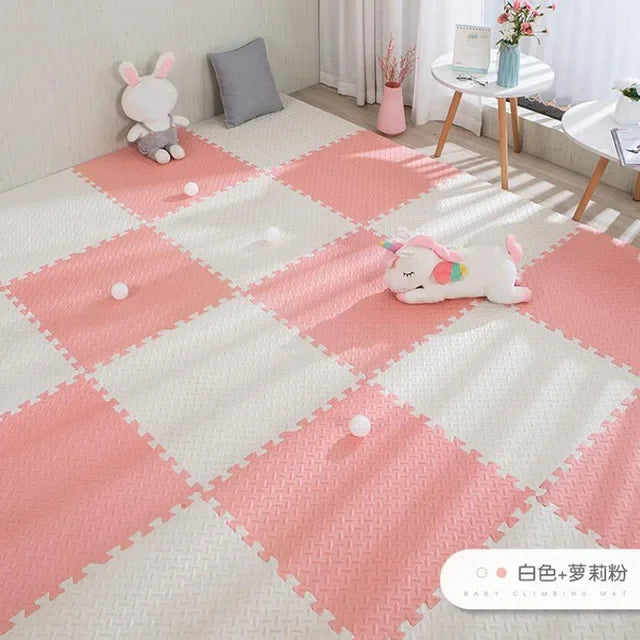 16pcs Foam Baby Play Mat Puzzle Mat Kids Interlocking Exercise Tiles Rugs Puzzle Floor Tiles Toy Carpet Soft Carpet 30*30*1cm Viralgem Store