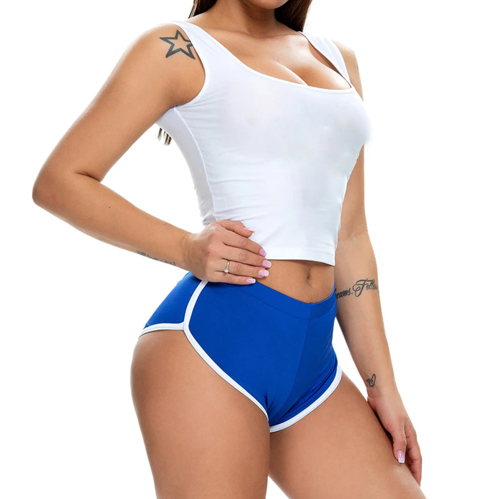 Women's Summer Leisure Loose Yoga Shorts Sports Fitness Exercise Hot Pants Push Up Training Tight Pants Pocket Shorts