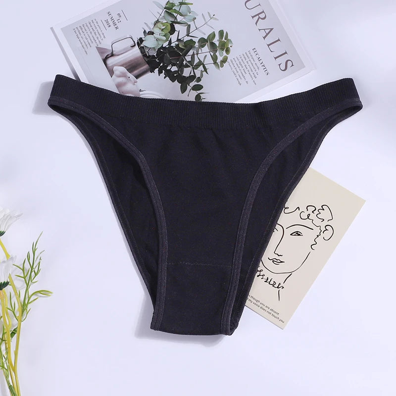 2PCS Women Panties Set Seamless Underwear Set Female Low Rise Briefs Underpants Sexy Lingerie Pantys 2022 Viralgem Store
