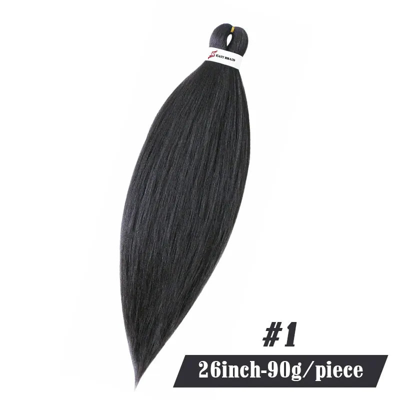 90G Yaki Synthetic Braiding Hair Jumbo Pre Stretched Hair Extensions For Women Kanekalon Curly Crochet Hair Braids Passion Twist