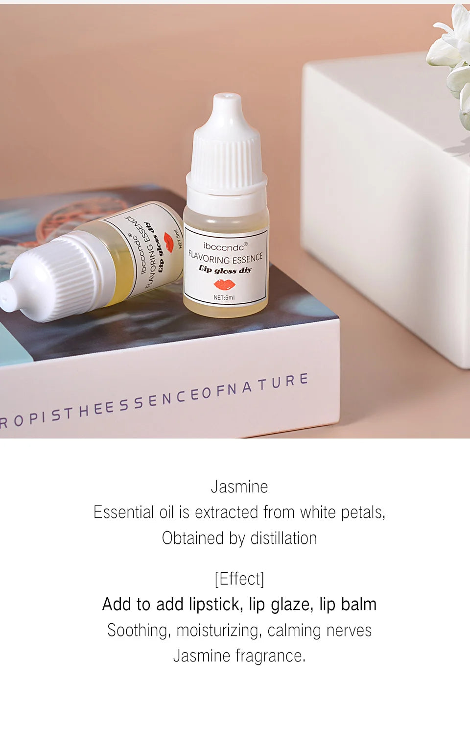 5ML Natural Flavor Chocolate Fruit Essence for Handmade Cosmetic Lip Gloss Lipgloss DIY Safe Fragrance Flavoring Essential