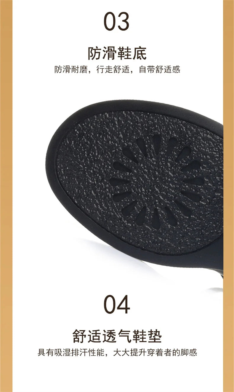 Women Shoes 2024 New Fashion Retro Round Toe Soft Leather Casual Mary Jane Shoes Shallow Mouth Waterproof Platform Shoes Viralgem Store