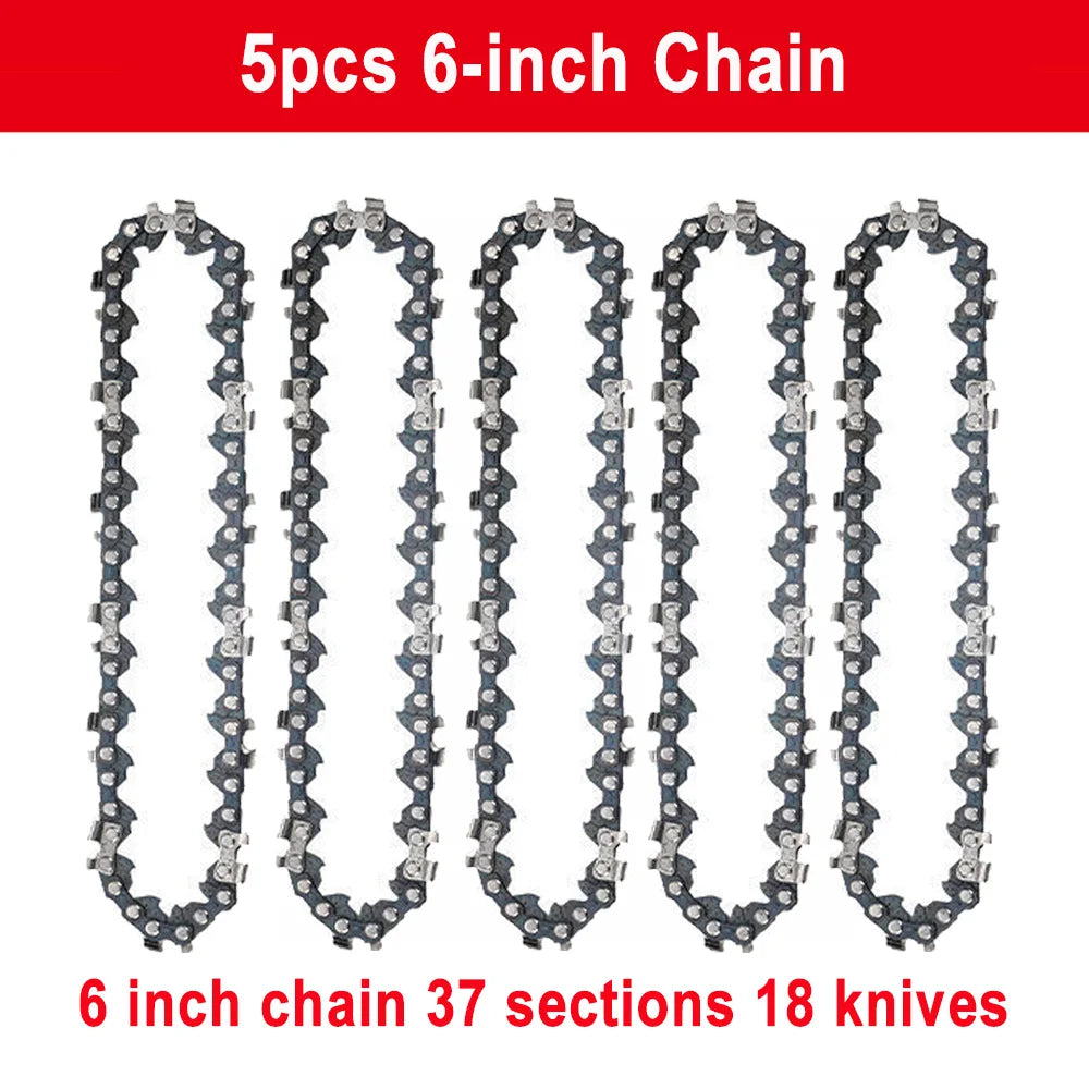 4/6/8/10 Inch 1/4 Chainsaw Chain Guide Portable Electric Saw Mini Chainsaw Logging Saw Blade Pruning Chain Saw Chain Accessories