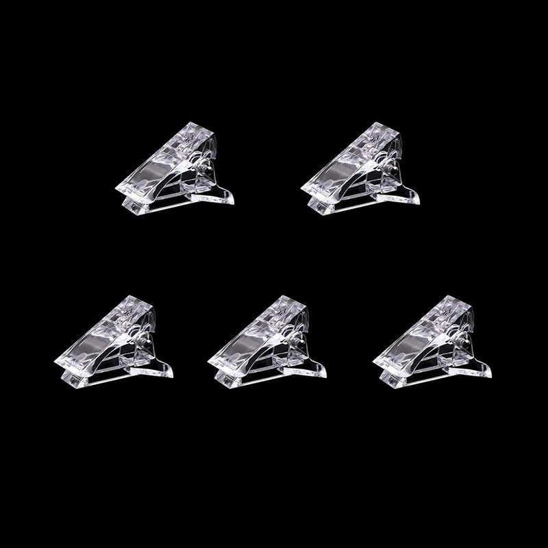 5Pcs Nail Tips Clip, Gel Nail Clamps Finger Extension UV LED Clip
