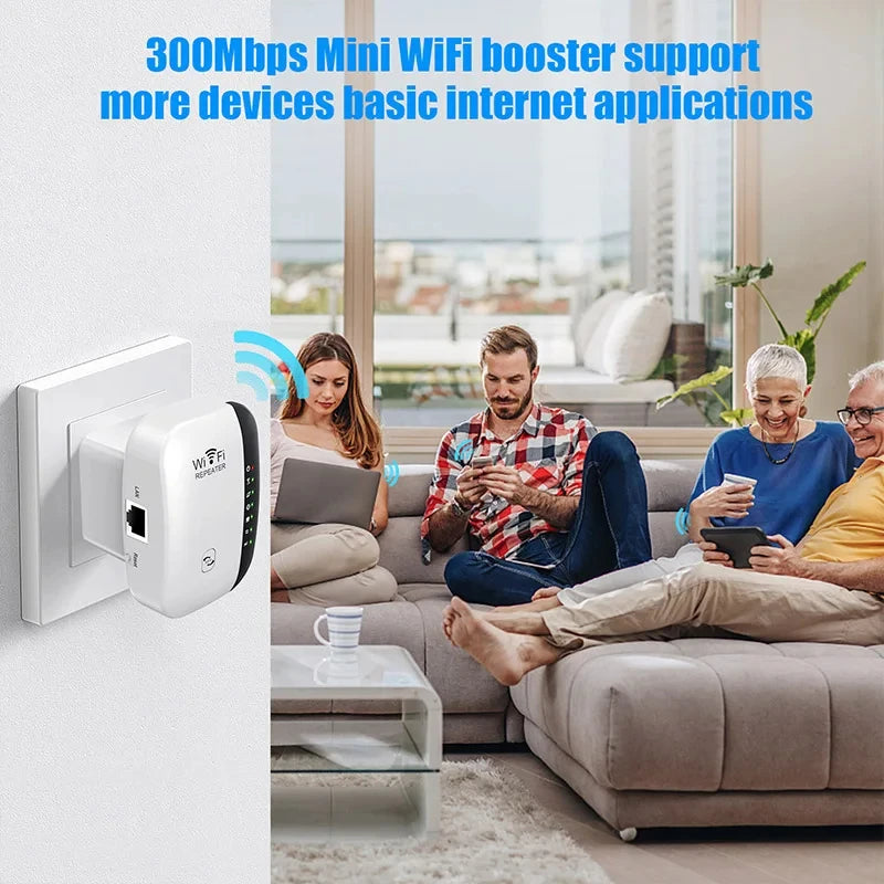 Xiaomi 300Mbps Wireless WIFI Repeater 2.4G Router Wifi Range Extender Wi-Fi Amplifier 802.11N Card Adapter For PC Home/Office
